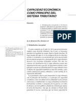 Capacidad Económica Como Principio Del Sistema Tributario PDF