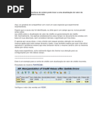 A Configuração de Motivos de Ordem Pode Levar a Uma Atualização de Valor de Crédito de Entrega Aberta Incorreta