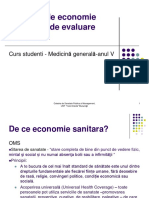 Curs 9 - Economie Sanitara