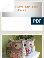 Bantal Sofa Dari Kain Perca