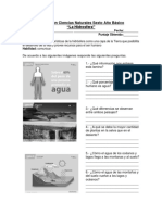 Evaluación Ciencia Naturales Sexto Año Básico