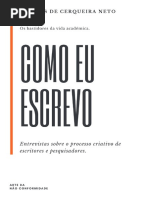 José Nunes. Como Eu Escrevo