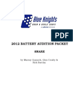 2012 Audition Packet - Snare PDF