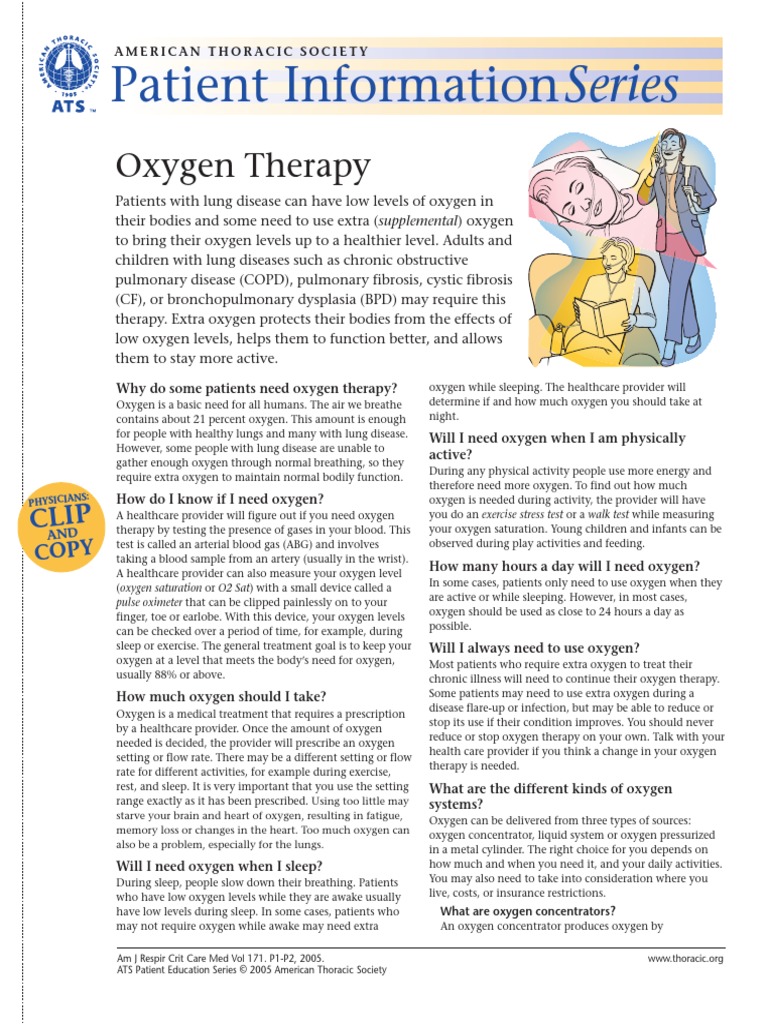 Oxygen Therapy PDF PDF Lung Oxygen
