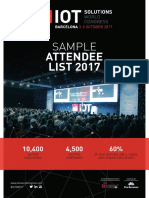 IoTSWC Sample Attendee List 2017