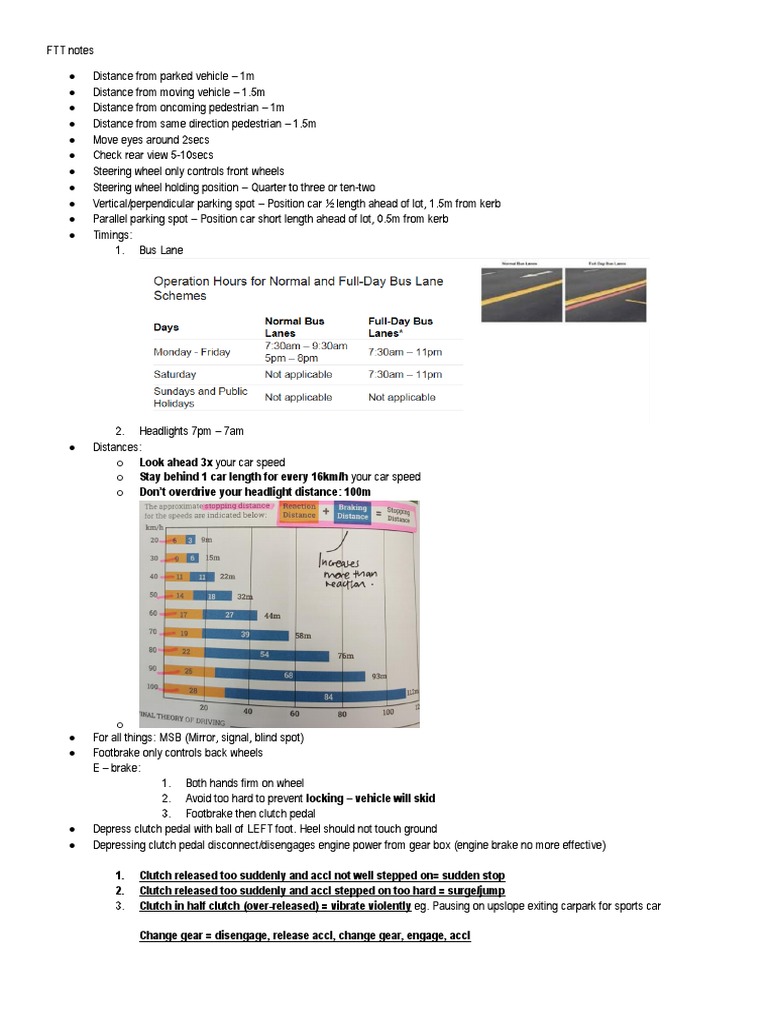 FTT Notes | PDF | Clutch | Automobiles