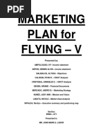 Marketing PLAN For Flying - V: Presented by