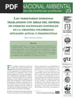 Los Territorios Indigenas Traslapados Con SPNN en La Amazonia