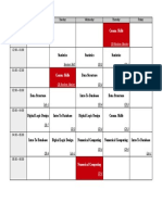 Timetable