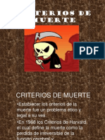 Criterios de Muerte