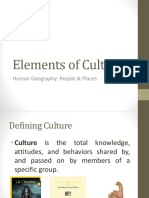 Elements of Culture: Human Geography: People & Places