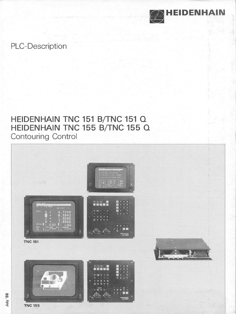 Heidenhain TNC 151 BQ PLC Description | PDF | C (Programming Language ...
