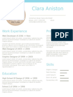 Clara Aniston: Work Experience Profile