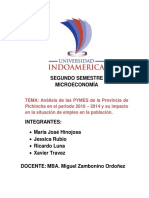 Análisis de Las PYMES de La Provincia de Pichincha