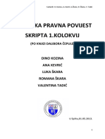 Hrvatska Pravna Povijest Prvi Dio (FV)