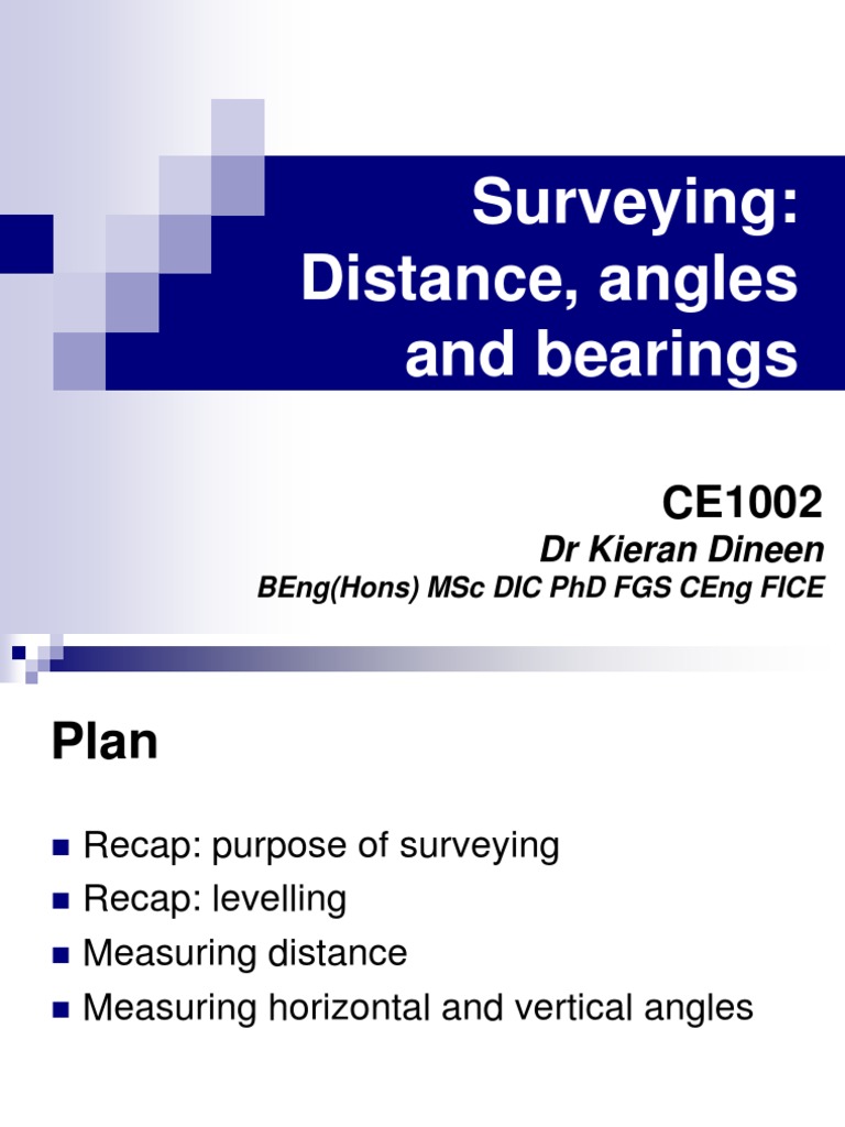 CE1002 L3 Surveying Distance Angles and Bearings 2 PDF