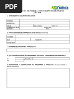Subvención 3.- Ficha de Postulación Subvención Municipal 2018
