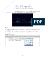 ME/AE 160 - ADAMS Assignment Three Motion Analysis of A Crank-Slider Mechanism Problem