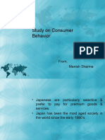 Study On Consumer Behavior