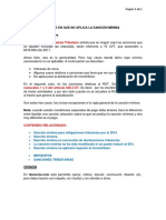 Casos en Que No Aplica La Sanción Mínima