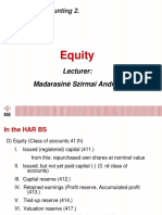 Financial Accounting 2: Equity Lecture