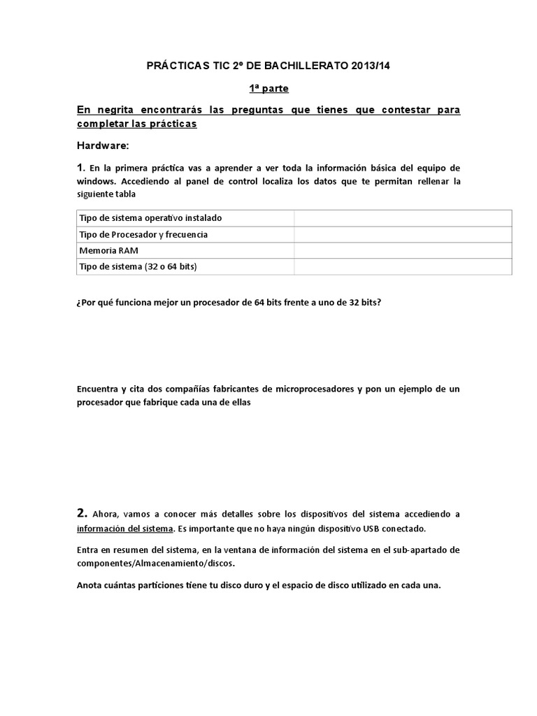 Practica Hardware Pdf Memoria Del Ordenador Hardware De La