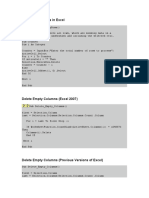 Delete Blank Rows in Excel