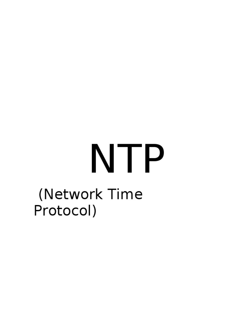 NTP Protocolo Del Tiempo de Red | PDF | Servidor (Computación) | Red de ...