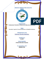 Trabajo Final de Fundamentos Filosoficos e Historia de La Educacion Dominicana.