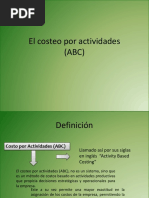 El Costeo Por Actividades