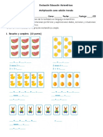 Multiplicación como adición iterada: evaluación educación matemáticas