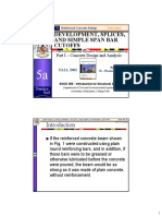 Development, Splices, and Simple Span Bar Cutoffs: FALL 2002