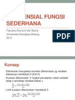 DIFERENSIAL FUNGSI SEDERHANA - Rara