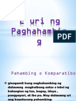 2 Uri NG Paghahambing