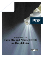 Tank Mix and Nozzle Effects On Droplet Size: A Summary of