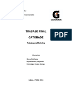 MARKETING Paper Gatorade