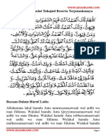 Doa Sholat Tahajud PDF