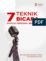 7 Teknik Bicara Bangun Personal Branding Jamil Azzaini PDF