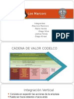 Equipo Los Marconi integrantes cadena valor Codelco integración vertical