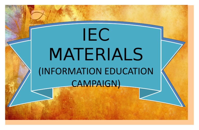 IEC Materials for Education Campaign | PDF