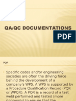 Qa QC Dossier Index