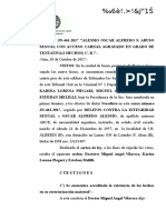 Veredicto Absolutorio Por Un Caso de Abuso Sexual