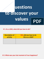 Questions To Discover Your Values