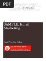 SAMPLE Econsultancy Email Marketing Best Practice Guide