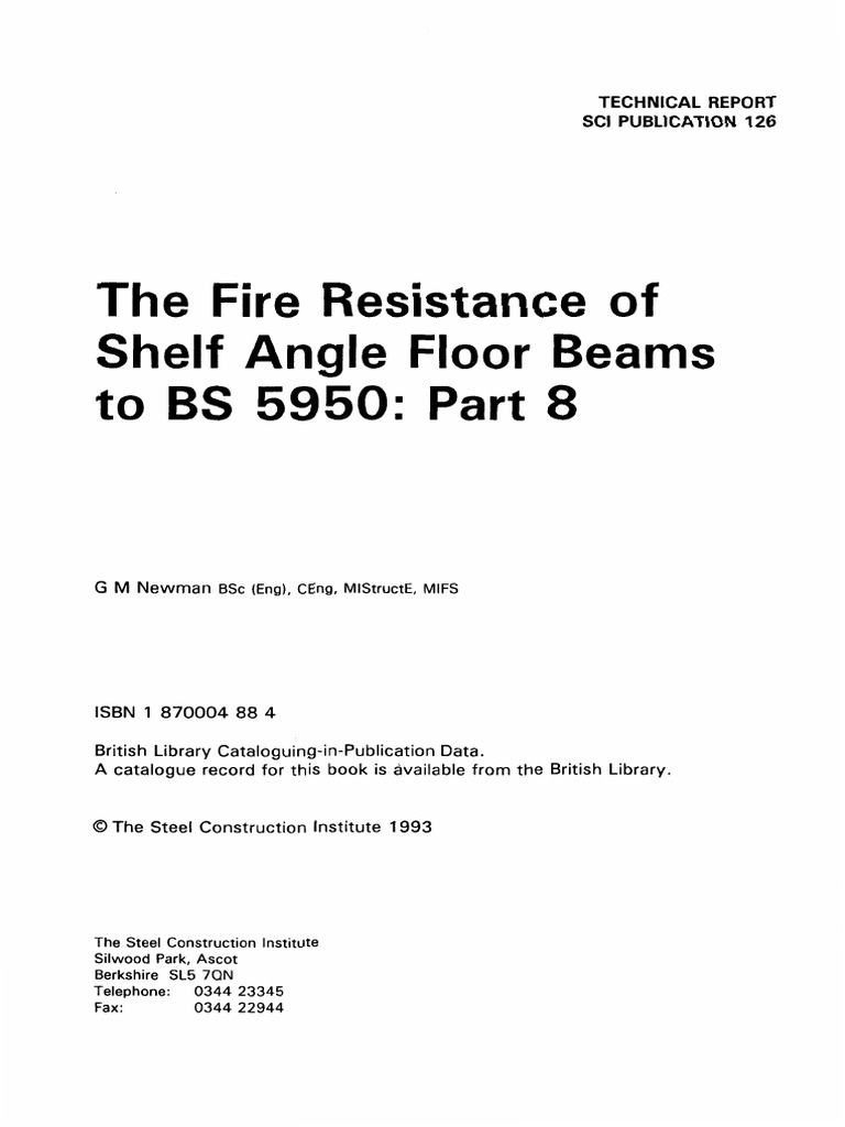 BS 5959 PT 8 | PDF | Beam (Structure) | Bending