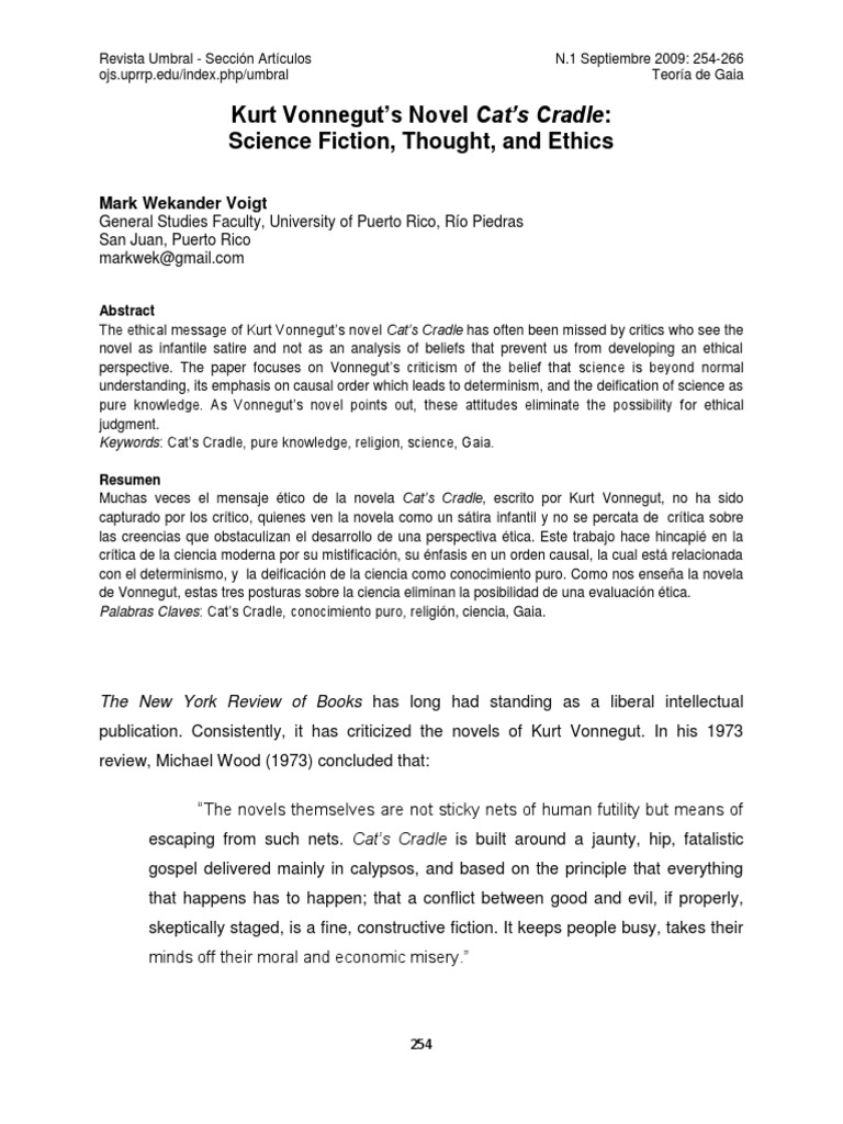 Cat S Cradle PDF Science Philosophical Science