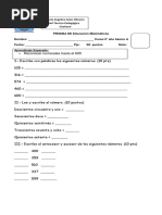 Guía de Números hasta 1000 para 3ro Básico | PDF