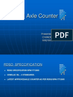 Digital Axle Counter: Presented by Chandru.S Sse/Sig/Sa