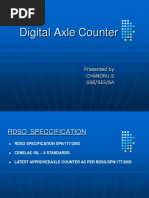 Digital Axle Counter: Presented by Chandru.S Sse/Sig/Sa