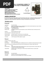 TYPE 100X/101X Electro Mechanical Converters Current To Pressure (I/P) and Voltage To Pressure (E/P)